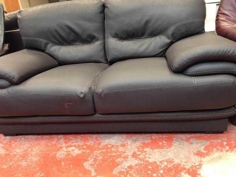 2 SEATER DARK BROWN SOFA FOR SALE DELIVERY AVAILABLE