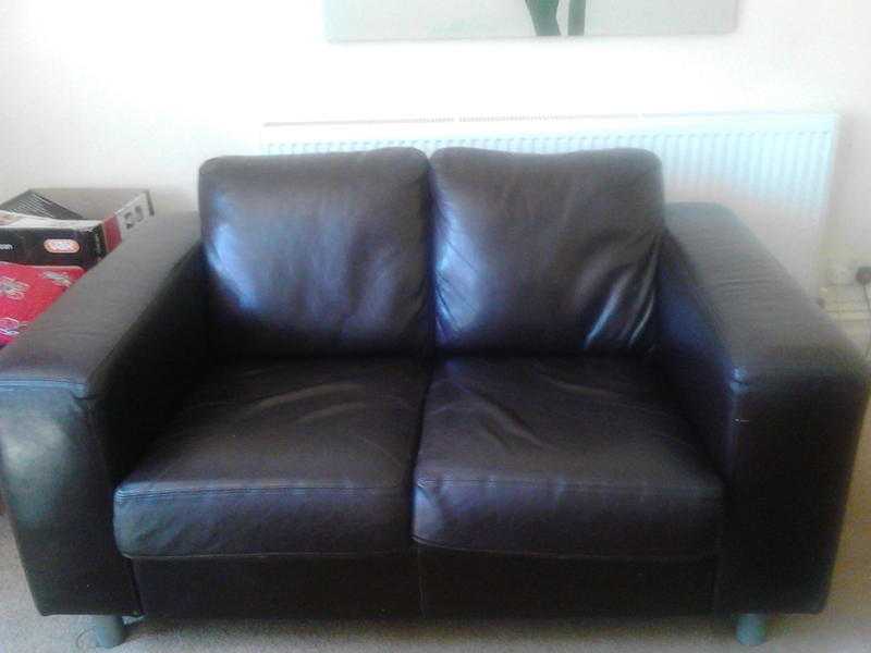 2 Seater Faux Leather Sofa