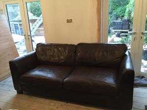 2 Seater Leather Sofa.