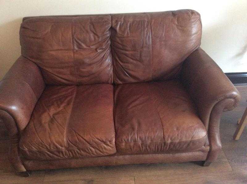 2 seater leather sofa very good condition.