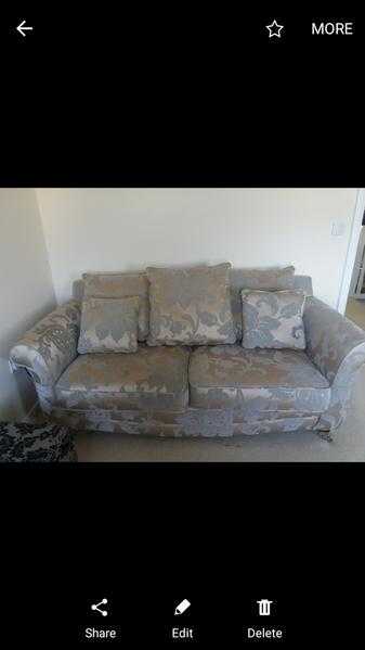 2 seater sofa and love chair