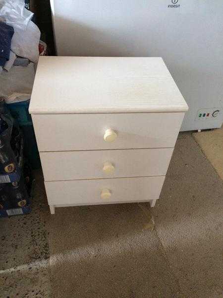 2 sets of Bedside drawers