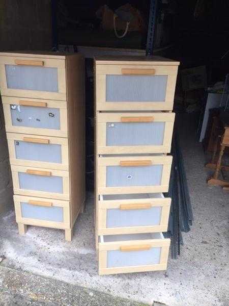 2 sets of drawers for sale