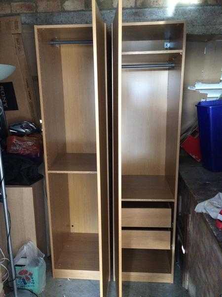 2 single matching wardrobes