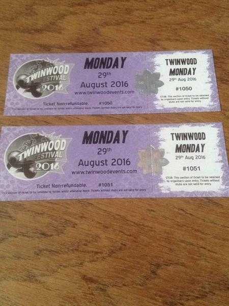 2 Twinwood festival tickets