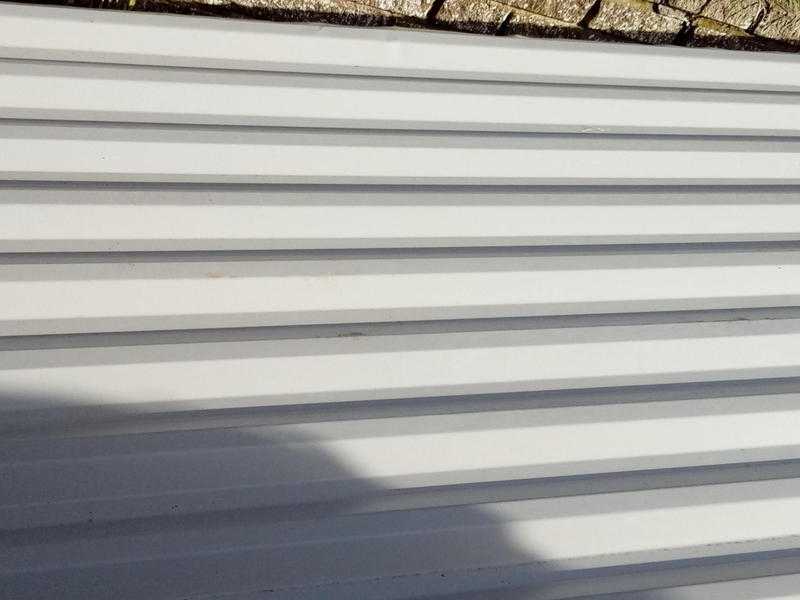 2 unused Corrugated Steel Box Profile Roofing Sheets, 4Meters x 45in approx ideal Carport. 30 each