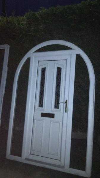 2 upvc doors with side frame option no side glassbead