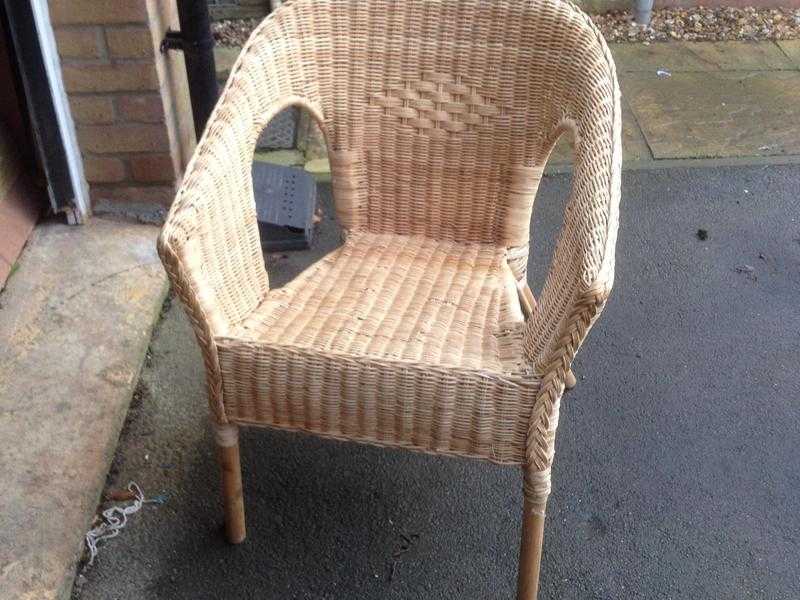 2 wicker chairs