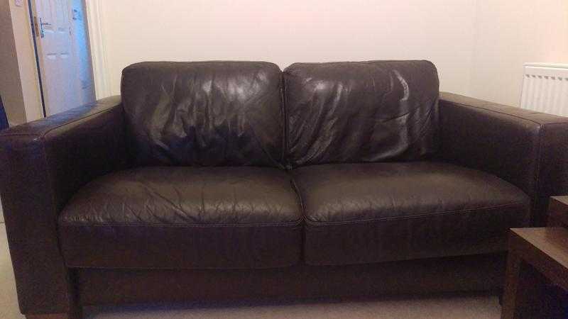 2 x 2 italian leather 2 seater sofas plus matching chair