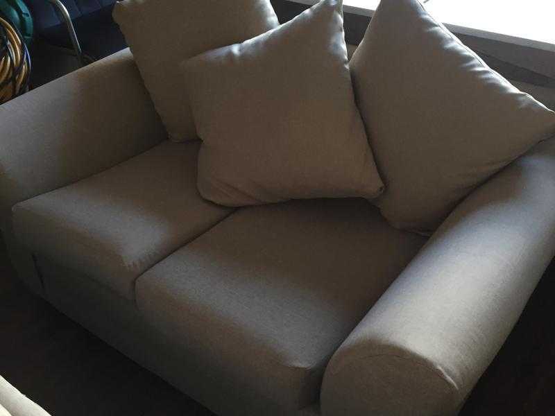 2 X 2 Seater, Cream Fabric Sofas, bought from Very couple of months ago