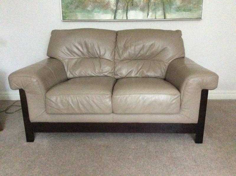 2 x 2 Seater Leather Sofas