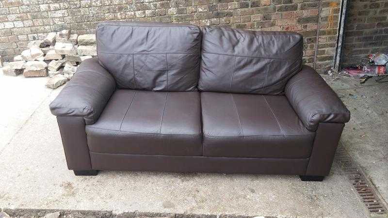 2 x 3 Seater Leather Sofa039s