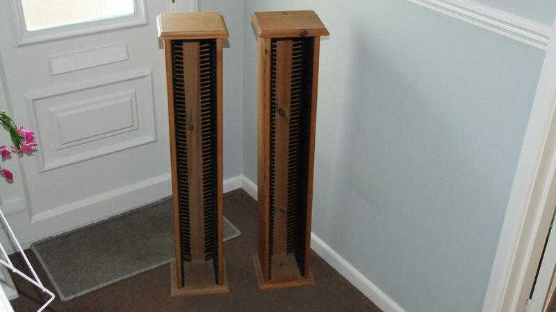 2 x 60 cd pine tower racks