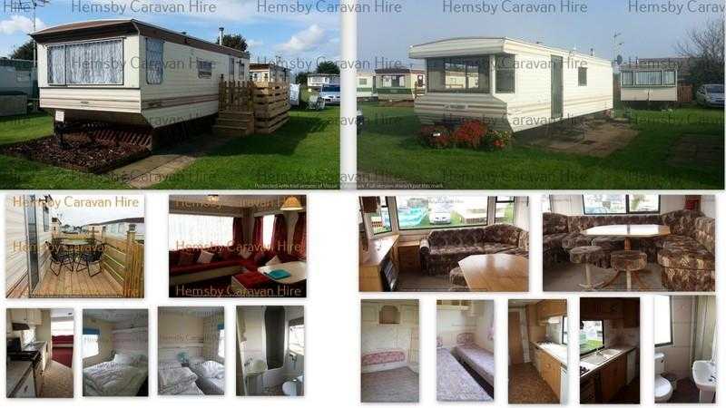 2 x Caravans for hire in Hemsby nr Gt Yarmouth, Norfolk