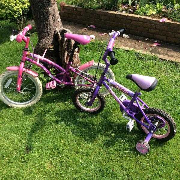 2 x Girls bikes