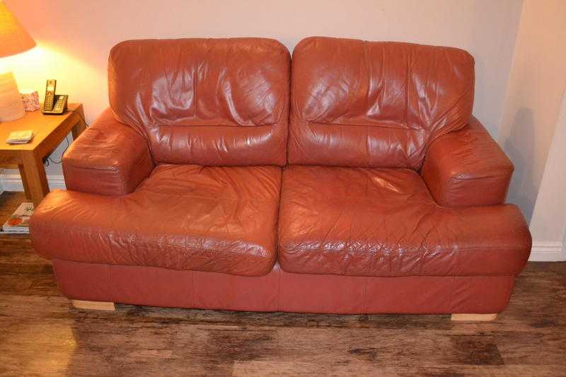 2 x Leather Sofas