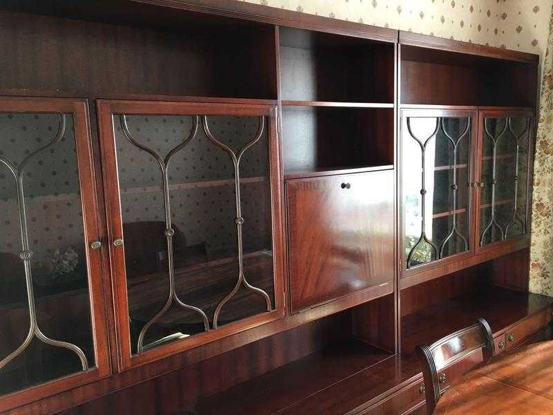 2 x mahogany cabinets