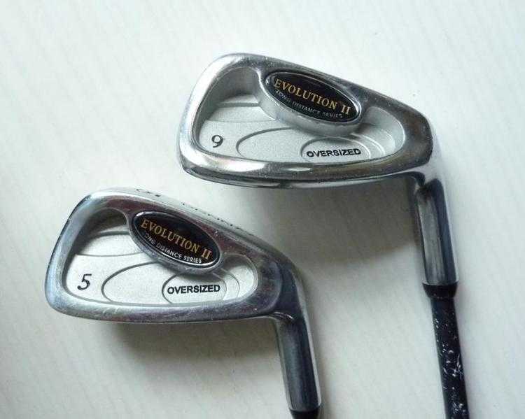 2 x Oversized Donnay golf clubs - Graphite Evolution II - 5 and 9