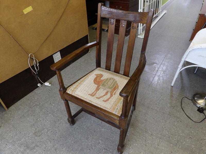 20 OFF ALL ITEMS SALE - Carver bedroom chair - Re-upholsterd by our team