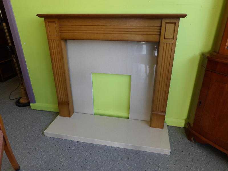 20 OFF ALL ITEMS SALE - Marble amp Wood Effect Fire Surround - Local Delivery Now ONLY 19