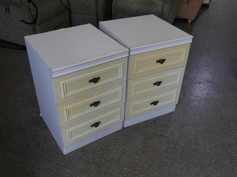 20 OFF ALL ITEMS SALE - Pair Of Bedside Tables  Drawers - Local Delivery Service Available