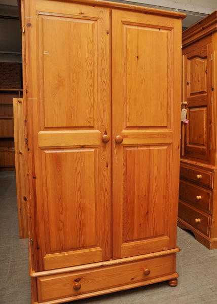 20 OFF ALL ITEMS SALE - Pine Wardrobe With Drawer - Local Delivery 19