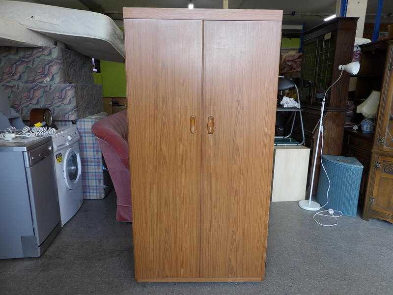 20 OFF ALL ITEMS SALE Schreiber Retro Wardrobe With Hanging Rail - Local Delivery Service Available