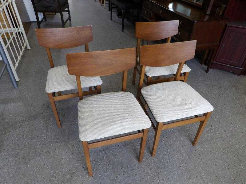 20 OFF ALL ITEMS SALE Set Of 4 Retro Dining Chairs Reupholstered By The RGFs Restoration Team