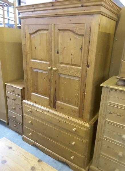 20 OFF ALL ITEMS SALE - Solid Pine Wardrobe With Drawers - Local Delivery 19