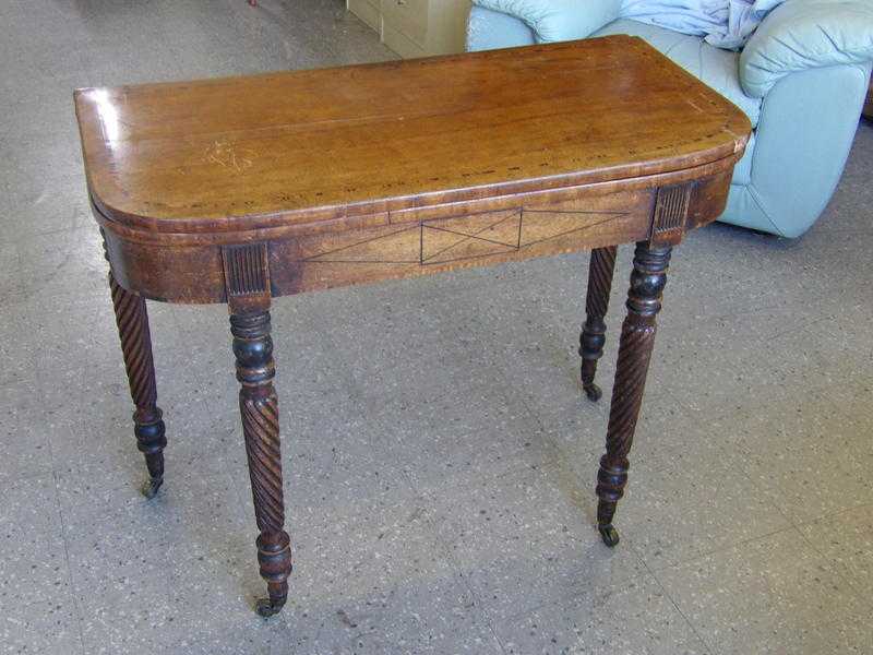 20 OFF ALL ITEMS SALE - Stunning Antique Fold Away Card Table - Local Delivery Now Only 19