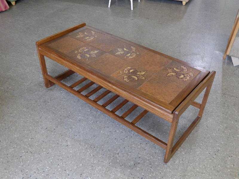 20 OFF ALL ITEMS SALE - Tiled Top Large Retro Coffee Table - Local Delivery Service Available