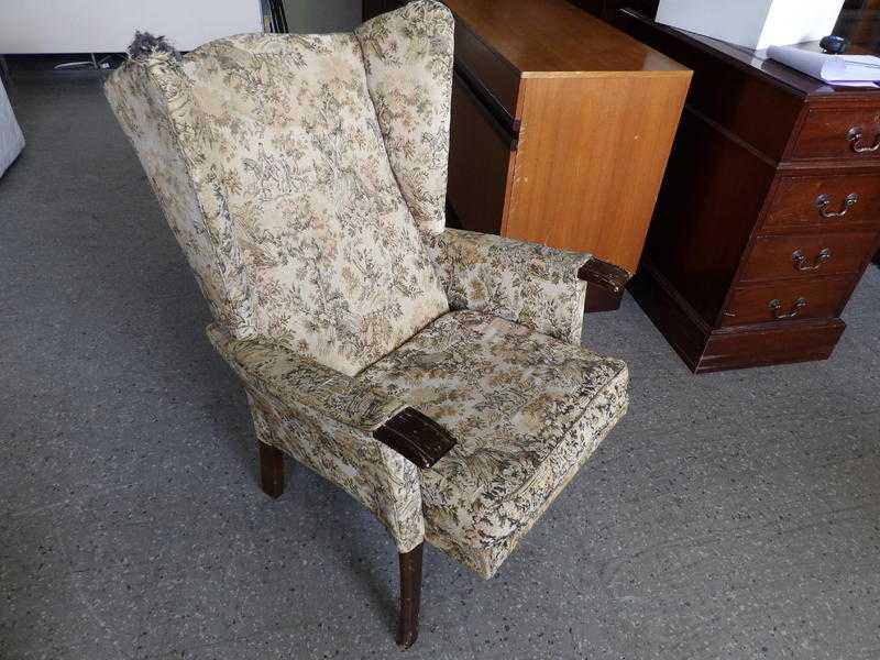 20 OFF ALL ITEMS SALE -  Wingback Armchair - For Upholstery Project