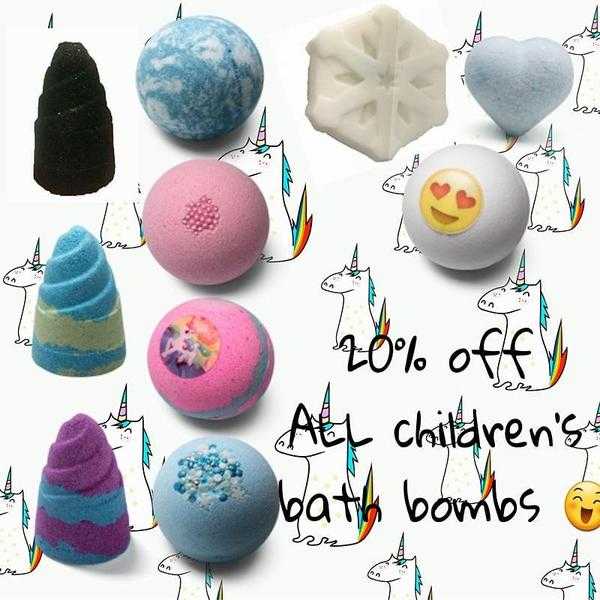 20 off children039s bath bombs and soaps
