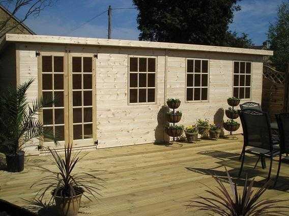 20 x 10ft PINE SUMMERHOUSE WORKSHOP CABIN HEAVY DUTY SHED 1795 LK  QUALITY