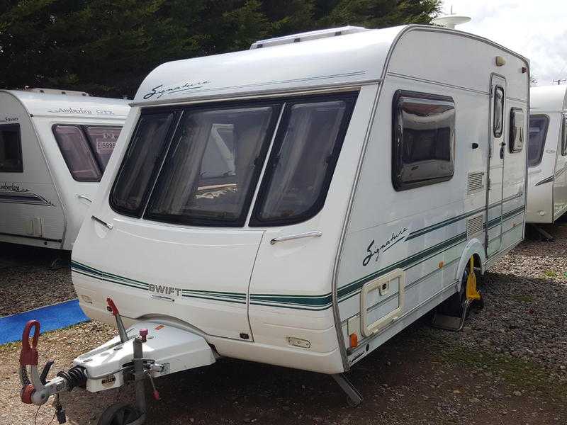 2000 Swift Signature 14 2 2 berth end kitchen Caravan with Awning