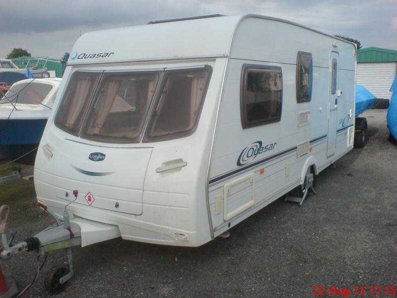 2005 Lunar Quasar 524 caravan amp awning, 4 berth, 18ft, end washroom, birth