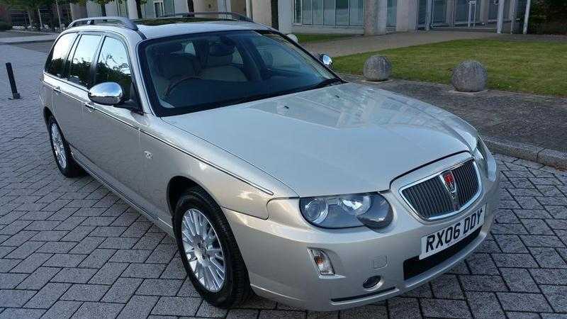 2006-06 ROVER 75 CONNOISSEUR SE CDTi 135 ESTATE AUTO 1 OWNER 74K FSH STUNNING  SAT-NAV HEATED LEATHER CRUISE LOOKSDRIVES LIKE NEW