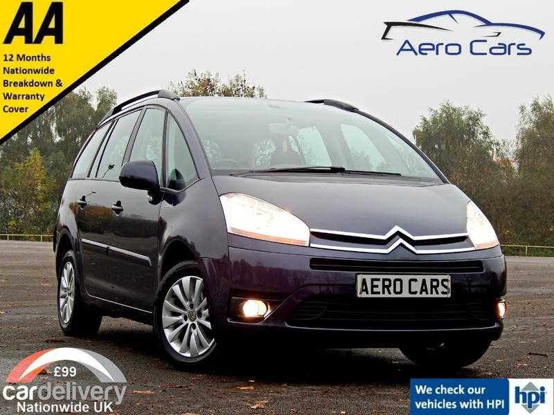 2009 CITROEN C4 GRAND PICASSO VTR 1.6 HDI MANUAL FULL SERVICE HISTORY REAR DVD AA WARRANTY LOW MILEAGE 58K ALLOYS 7 SEATER MPV TOWBAR 1 OWNER