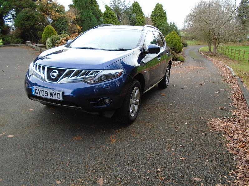 2009 NISSAN MURANO 3.5 AUTO 4WD SAT NAV BLUE CREAM LEATHER