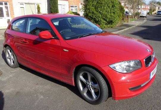2011 BMW 1 Series 116d sport edition in red. 3 door. Diesel. Low mileage. Full BMW service History