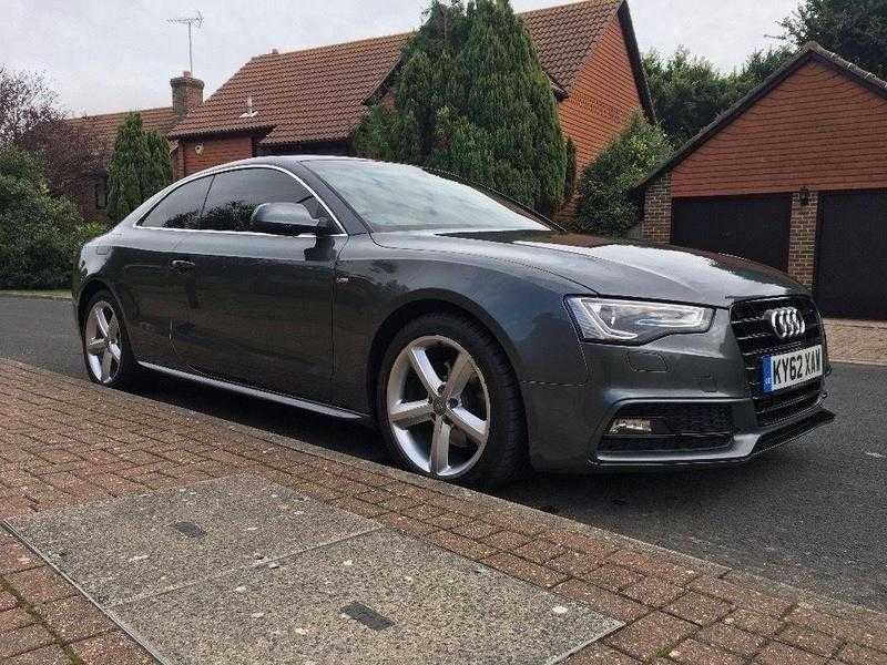 2012 Audi A5 2.0 TDI S Line, 30 Tax, Full Service History, Grey, 2 Door, 1 Previous Owner, Coupe.