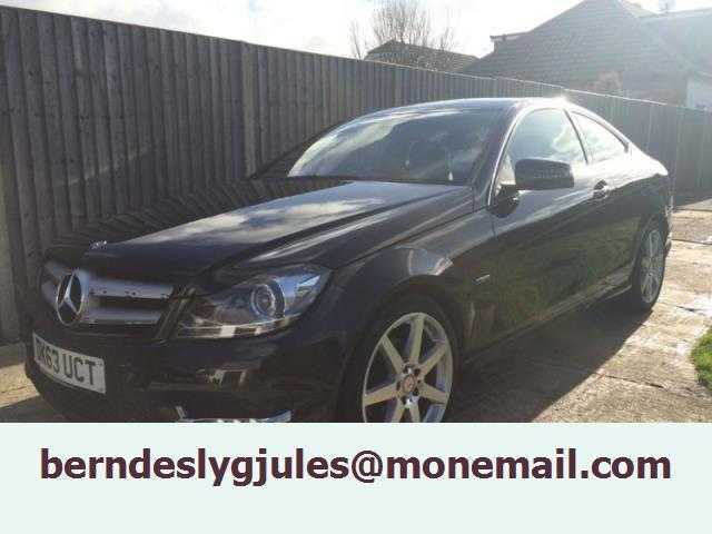 2013 63 MERCEDES C250 AMG SPORT CDI BLACK VERY LIG