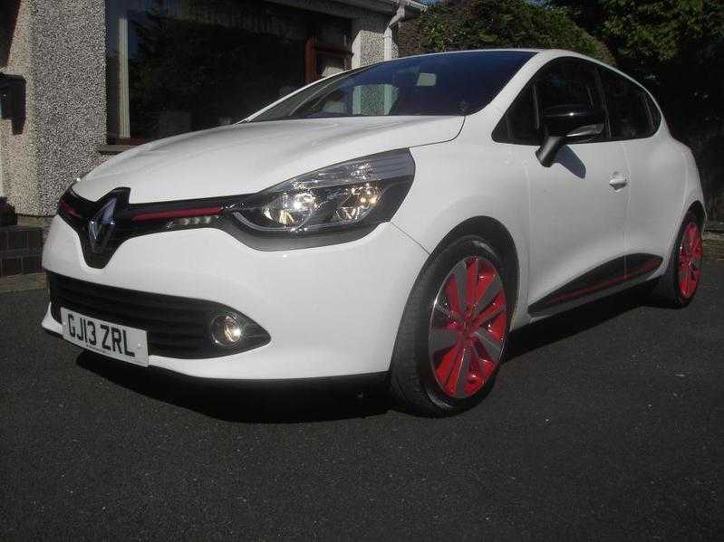 2013 RENAULT CLIO DYNAMIQUE S MEDIA NAV DCI SS FSH WHITE