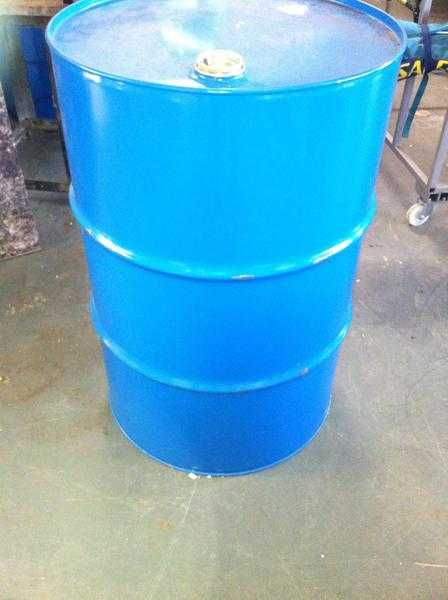 205 Litre Metal Drum- for Homemade BBQGarden Incinerator Water Butts