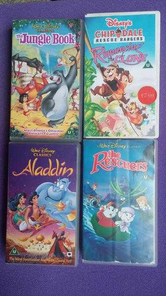 22x VHS Films Family Classics Disney, Warners Bros, Transformers, Aladdin, Cartoons bundle SCI-FI