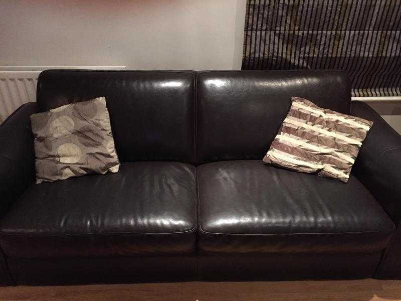 23 seater leather sofa