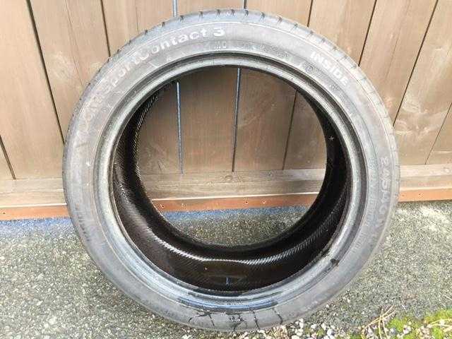 245 40 17 CONTINENTIAL CONTI SPORT CONTACT3 PART WORN 5MM