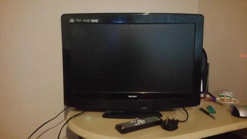 24quot HD Bush TV, with Freeview and built in DVD. Perfect working order 55