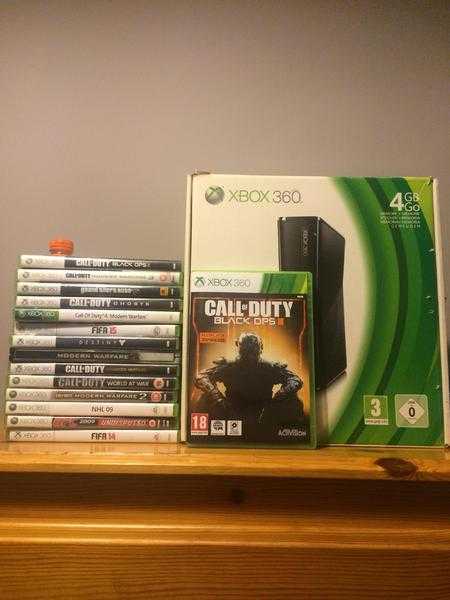 250GB Xbox 360 S with 13 Games including Black Ops 3, GTA 5, Destiny amp More