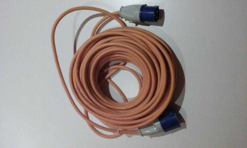 25M Caravan  Motorhome Mains Hook Up Cable Lead